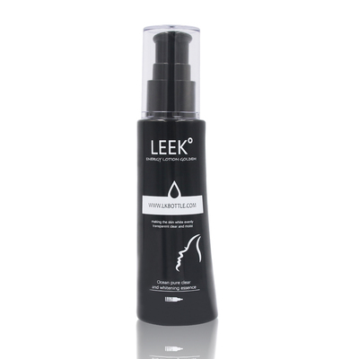Special Shape Black Plastic Bottle Skin Care Serum Cosmetic Packaging (2)